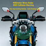 Sistema di avviso di collisione per monitoraggio dell'angolo cieco BSD a onde millimetriche da 60 GHz per motociclette, 50-Meter