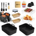 Kit da forno con rivestimento in silicone, griglia, teglia per torte, For Ninja AF180 - 9 Pcs Set Single Zone, For Ninja AF180 - 10 Pcs Set Single Zone, For Ninja AF300 - Dual Zone Set, For Ninja AF400 - XL Dual Zone Set                                ...