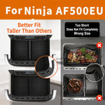 Cestino FlexBasket 10.4L MegaZone per Ninja AF500 AF500EU, 3 Pcs Silicone Liners Set, 10 Pcs Accessories Kit, 11 Pcs Accessories Kit, 13 Pcs Accessories Kit, 15 Pcs Deluxe Accessories Kit
