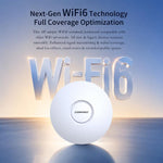 Access point WiFi 6 COMFAST CF-E392AX AX3000 ad alta potenza da soffitto con doppia porta Gigabit Ethernet, CF-E392AX