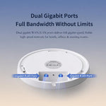 Access point WiFi 6 COMFAST CF-E392AX AX3000 ad alta potenza da soffitto con doppia porta Gigabit Ethernet, CF-E392AX