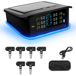 Sistema di monitoraggio della pressione degli pneumatici TPMS a energia solare con luce ambientale a LED, External 4-Wheel, External 6-Wheel, Built-in 4-Wheel, Built-in 6-Wheel