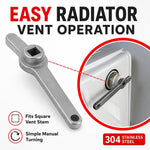 Chiave per foro quadrato di uscita aria radiatore in acciaio inox 304, 70.5x9.2mm