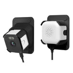 Telecamera di sicurezza domestica intelligente 2K HD con doppia staffa, Wi-Fi, senza fori, per finestre.