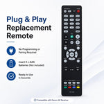 Replacement Remote Control For Denon AV Receiver Audio Video Controller, RC-1162, RC-1167, RC-1216, RC-1218, RC-1227, RC-1228, RC-1234