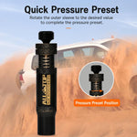 Kit di sgonfiatori per pneumatici regolabili 10-30 PSI, valvola automatica di sfogo della pressione in ottone, Black