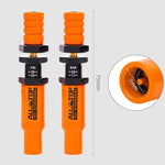 Kit di sgonfiaggio pneumatici 10-30 PSI con valvola di sfiato in ottone con arresto automatico, Orange