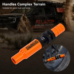 Kit di sgonfiaggio pneumatici 10-30 PSI con valvola di sfiato in ottone con arresto automatico, Orange