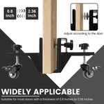 Carrello per il trasporto di porte, pannello regolabile, carrello con rotelle girevoli bloccabili., 2-Piece Set