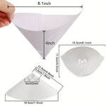 Filtri di carta monouso per vernici con rete di nylon a maglia fine, ideali per il settore automobilistico e la verniciatura., 100pcs / Pack