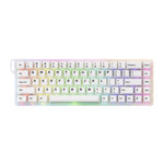 Tastiera meccanica da gioco e-sport MONSGEEK Verve 68 ARGB con tasti a 2 strati e interruttori magnetici, ideale per e-sport., Wired, 3-Mode