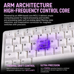 Tastiera meccanica da gioco e-sport MONSGEEK Verve 68 ARGB con tasti a 2 strati e interruttori magnetici, ideale per e-sport., Wired, 3-Mode