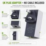 For Starlink Mini 60W Power Adapter 30V 2A DC Power Supply Plug, Power Cord Not Included, UK Plug
