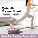 360-degree Silent Pilates Slider Disc Abdominal Core Trainer Board with Knee Pad, No Resistance Bands  Pink, No Resistance Bands Blue, With 2 Resistance Bands Pink, With 2 Resistance Bands Blue