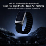 Screenless Fitness Tracker with ECG & HRV Lightweight Nylon Braided Band Health Monitor