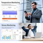 Screenless Fitness Tracker with ECG & HRV Lightweight Nylon Braided Band Health Monitor