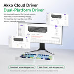 AKKO Armor Alice 3-Mode Ergonomic Mechanical Keyboard Aluminum Alloy Quick Release Keyboard