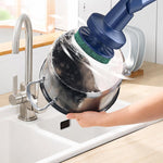 Electric Spin Scrubber Cordless Cleaning Brush 5 Speeds Extension Arm, 7-Piece Set