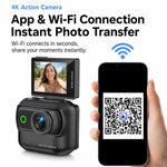 1080P Mini Thumb Action Camera with 2.0-inch Flip Screen Magnetic Wearable Body Cam & Charging Case LK-018