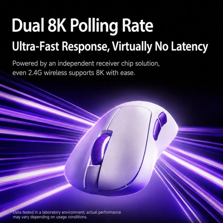 Mouse gaming AKKO Nest 3-Mode 8000Hz ergonomico