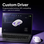 Mouse gaming AKKO Nest 3-Mode 8000Hz ergonomico