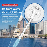 Electric Window Cleaner With Extension Pole Cordless Spin Scrubber