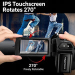 4K Video Camera Camcorder 48MP 3.0 Inch IPS Touch Screen With IR Night Vision 16X Digital Zoom WiFi Remote Control, No Card, With 16GB Card, With 32GB Card, With 64GB Card