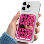 Supporto per telefono AhaStyle WG206 con ventosa in silicone e adesivo per specchio, compatibile con vetro a specchio.