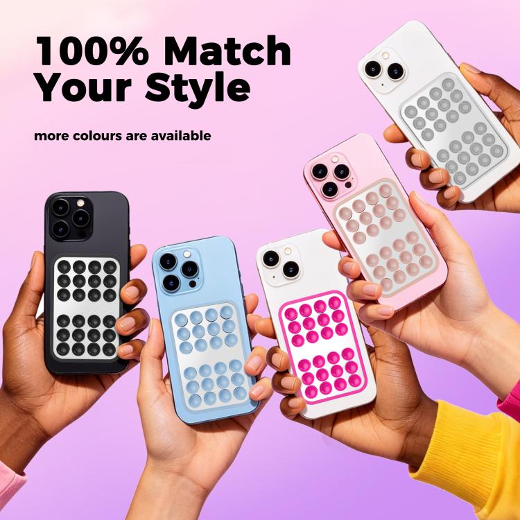 Supporto per telefono AhaStyle WG206 con ventosa in silicone e adesivo per specchio, compatibile con vetro a specchio.