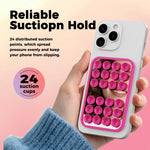 Supporto per telefono AhaStyle WG206 con ventosa in silicone e adesivo per specchio, compatibile con vetro a specchio.