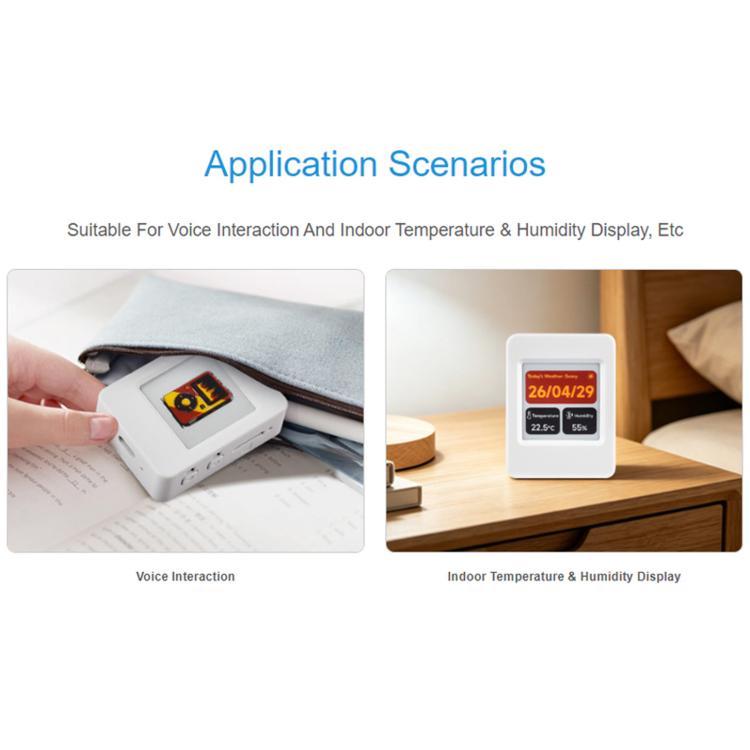 Scheda di sviluppo AIoT Waveshare ESP32-S3 da 1,54 pollici con display e-ink e risoluzione 200×200.