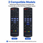 Replacement Remote Control For Panasonic Blu-ray Disc DVD Player & Theater System, N2QAYB000736, N2QAYB000970