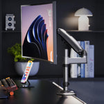 NORTH BAYOU Desktop Height-Adjustable Inverted Robotic Arm Monitor Stand
