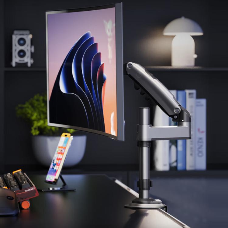 NORTH BAYOU Desktop Height-Adjustable Inverted Robotic Arm Monitor Stand
