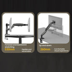 NORTH BAYOU Computer Monitor Height Adjustable Stand Omnidirectional Robotic Arm