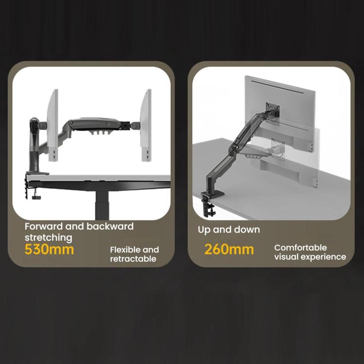NORTH BAYOU Computer Monitor Height Adjustable Stand Omnidirectional Robotic Arm
