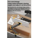 NORTH BAYOU Computer Monitor Height Adjustable Stand Omnidirectional Robotic Arm