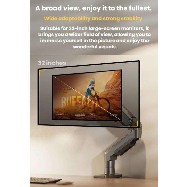 NORTH BAYOU Computer Monitor Height Adjustable Stand Omnidirectional Robotic Arm