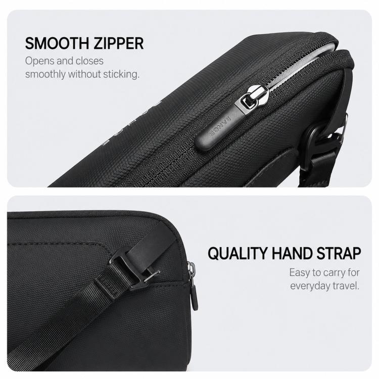 BANGE BG-7918 Organizer elettronico da viaggio, borsa per cavi, custodia impermeabile per accessori digitali con cinturino da polso