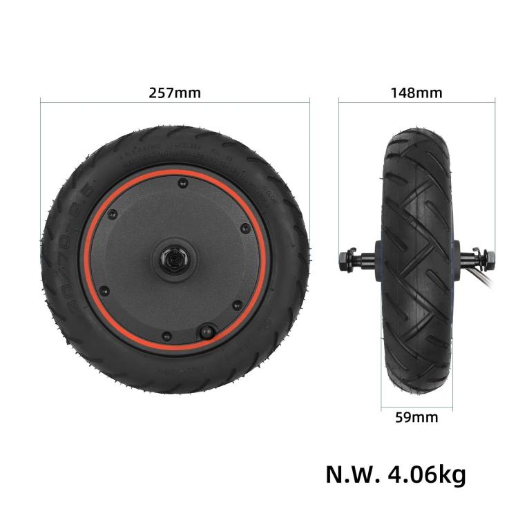 For Xiaomi Electric Scooter 5 Max Rear Hub Motor Assembly 48V 400W With Yuanxing 60/70-6.5 Tubeless Tire, For Xiaomi Electric Scooter 5 Max