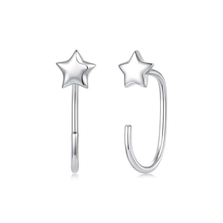 Minimalist Copper-Plated White Gold Stud Earrings, YIE345, YIE346, YIE347, YIE348