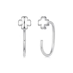 Minimalist Copper-Plated White Gold Stud Earrings, YIE345, YIE346, YIE347, YIE348