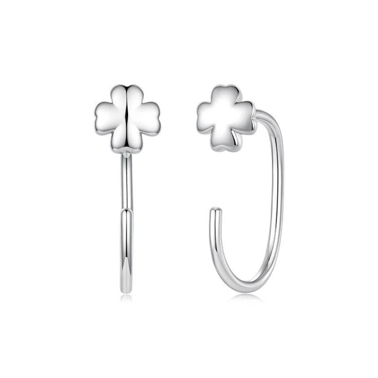Minimalist Copper-Plated White Gold Stud Earrings, YIE345, YIE346, YIE347, YIE348