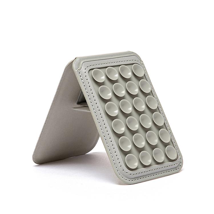 Supporto per telefono con ventosa magnetica, portafoglio per carte, cavalletto pieghevole