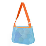 Single-Shoulder Stationery Pouch Children Mesh Foldable Thickened Mesh Beach Bag