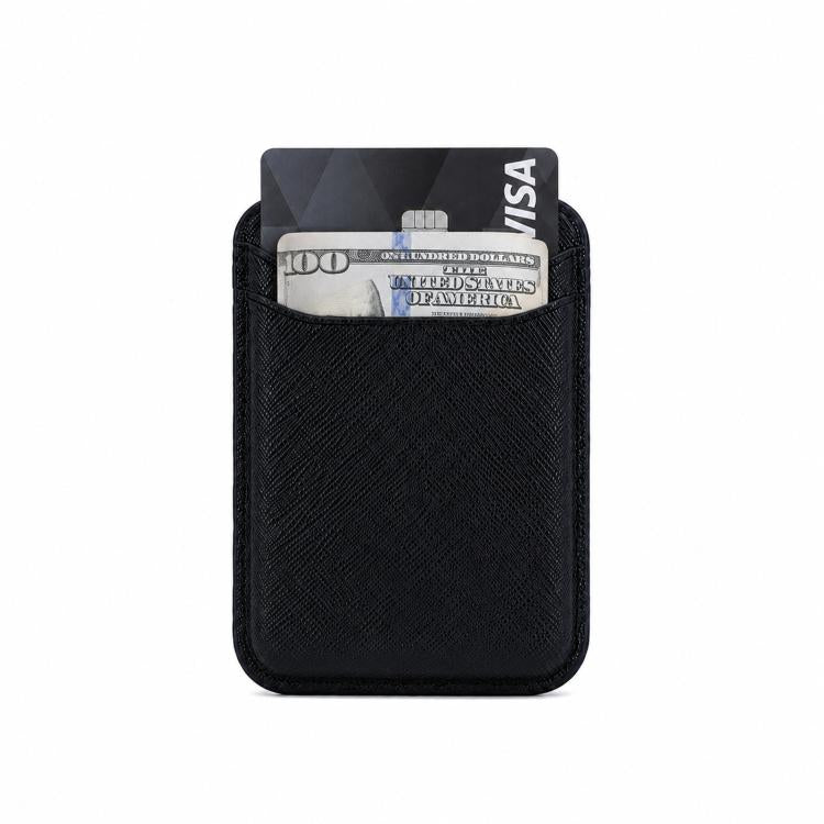 Portafoglio magnetico per cellulare, doppio strato in pelle con porta carte e 23 magneti N52