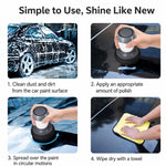 FH097 Portable Car Wax Polisher Auto Polishing & Maintenance Tool, Bottle + Polishing Cotton, Bottle