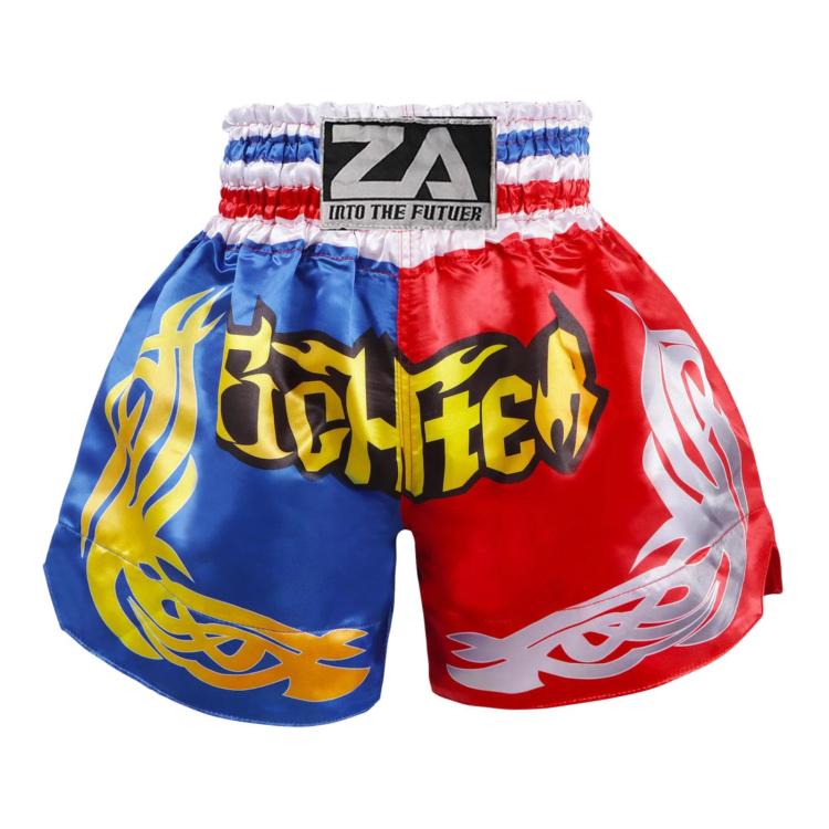 ZhuoAo Muay Thai Boxing Shorts Kickboxing & Sanda Training Fight Shorts For Men & Women, XS