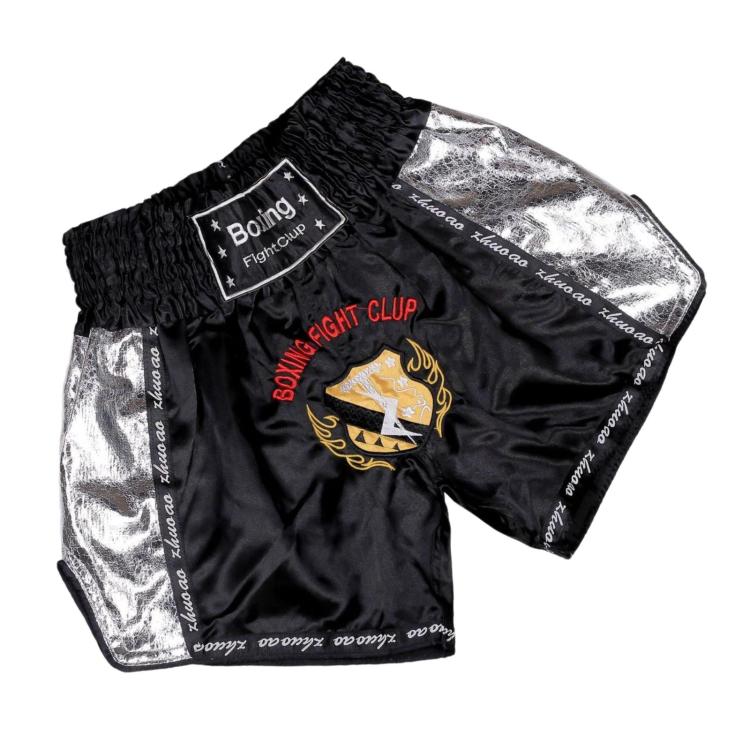 ZhuoAo Muay Thai Boxing Shorts Kickboxing & Sanda Training Fight Shorts For Men & Women, S
