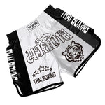 ZhuoAo Muay Thai Boxing Shorts Kickboxing & Sanda Training Fight Shorts For Men & Women, L